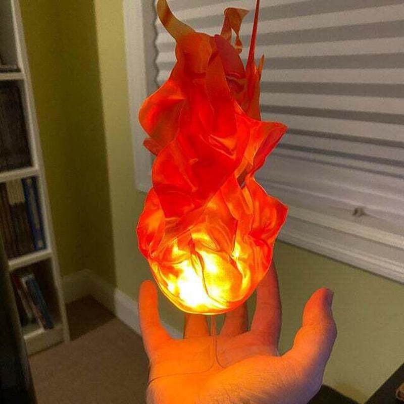 Cosplay Fireball Prop - Boule de feu flottante LED, accessoire