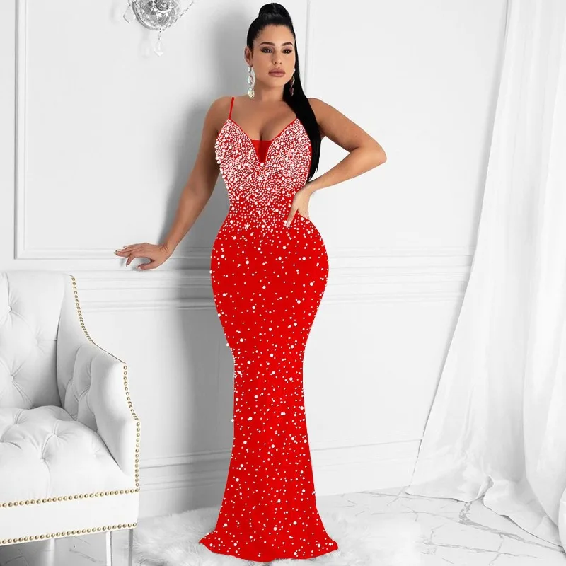 Briar Cosplay Prop - Élégant cristal strass perles sirène Maxi
