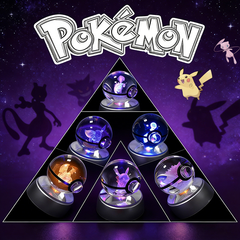 Cosplay Fireball Prop - Poké Ball en cristal Pokémon, boule