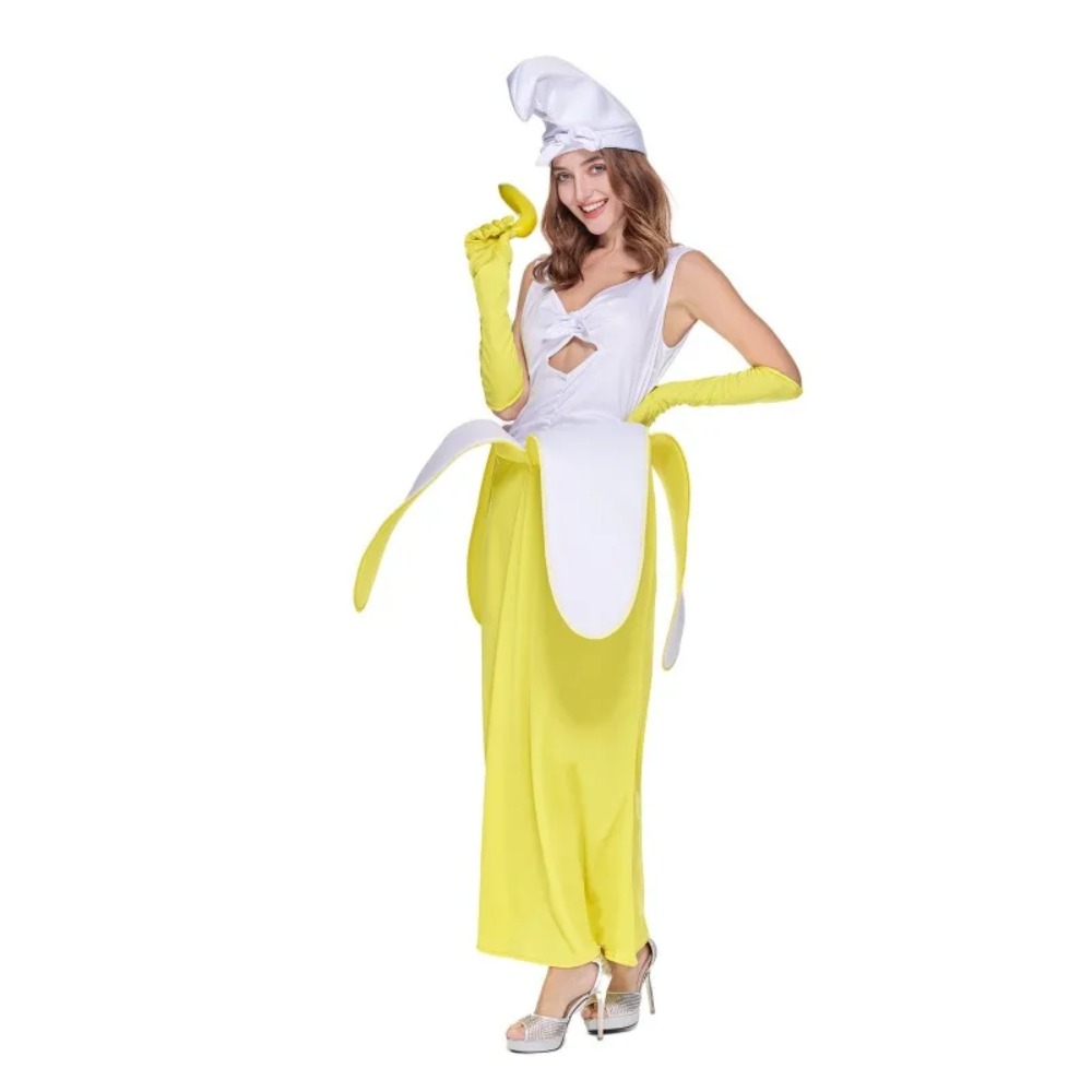 Cosplay Prop Business - Déguisement de banane pour adulte, combinaison