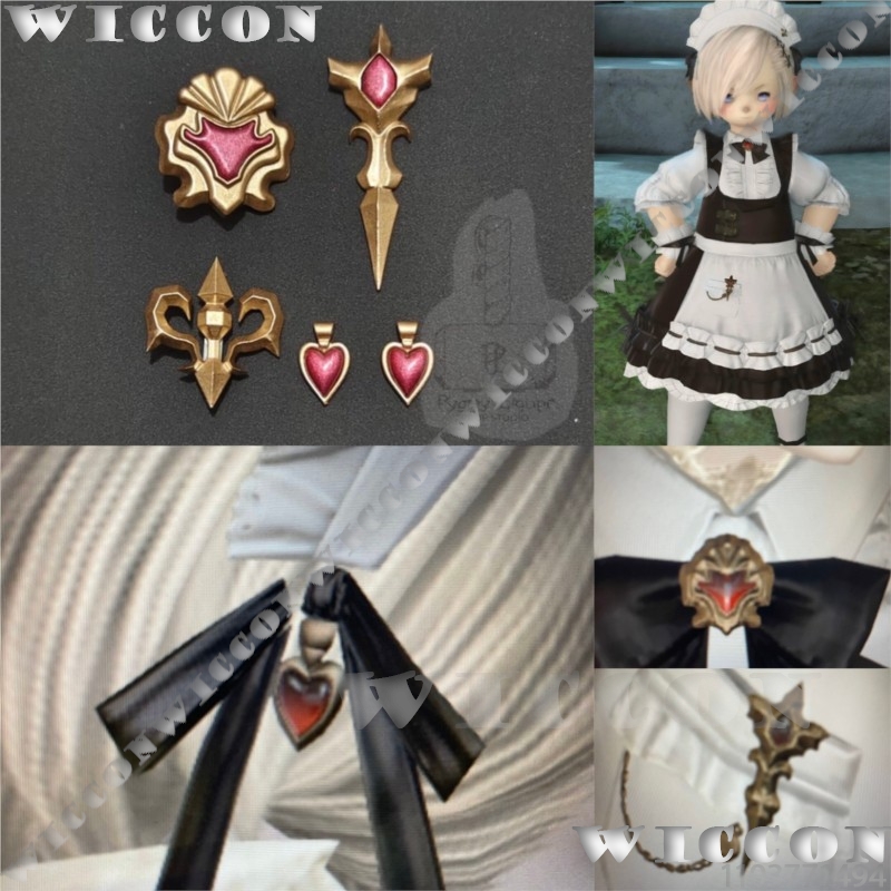Cosplay Prop 3D Print Settings - Ensemble d'accessoires d'uniforme de demoiselle d'honneur