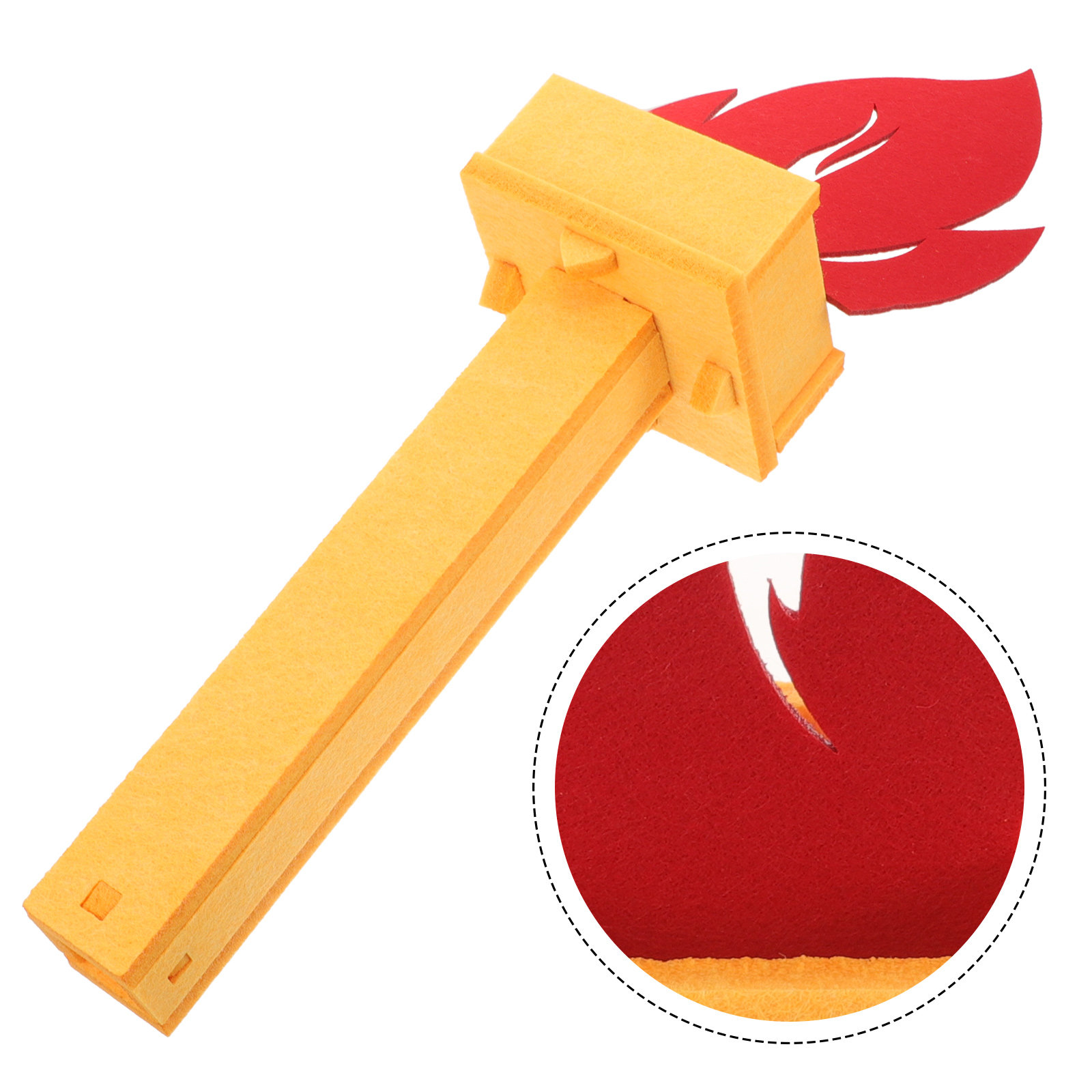 Cosplay Flame Prop - Torche 3D légère sans flamme pour