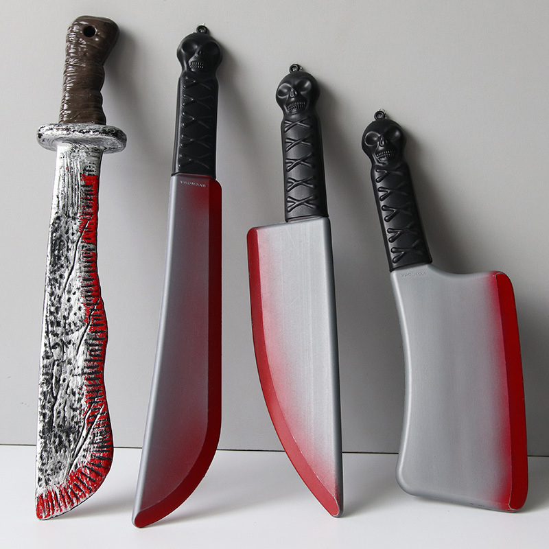Cosplay Prop Axe - Hache Sanglante Décorative en Plastique pour