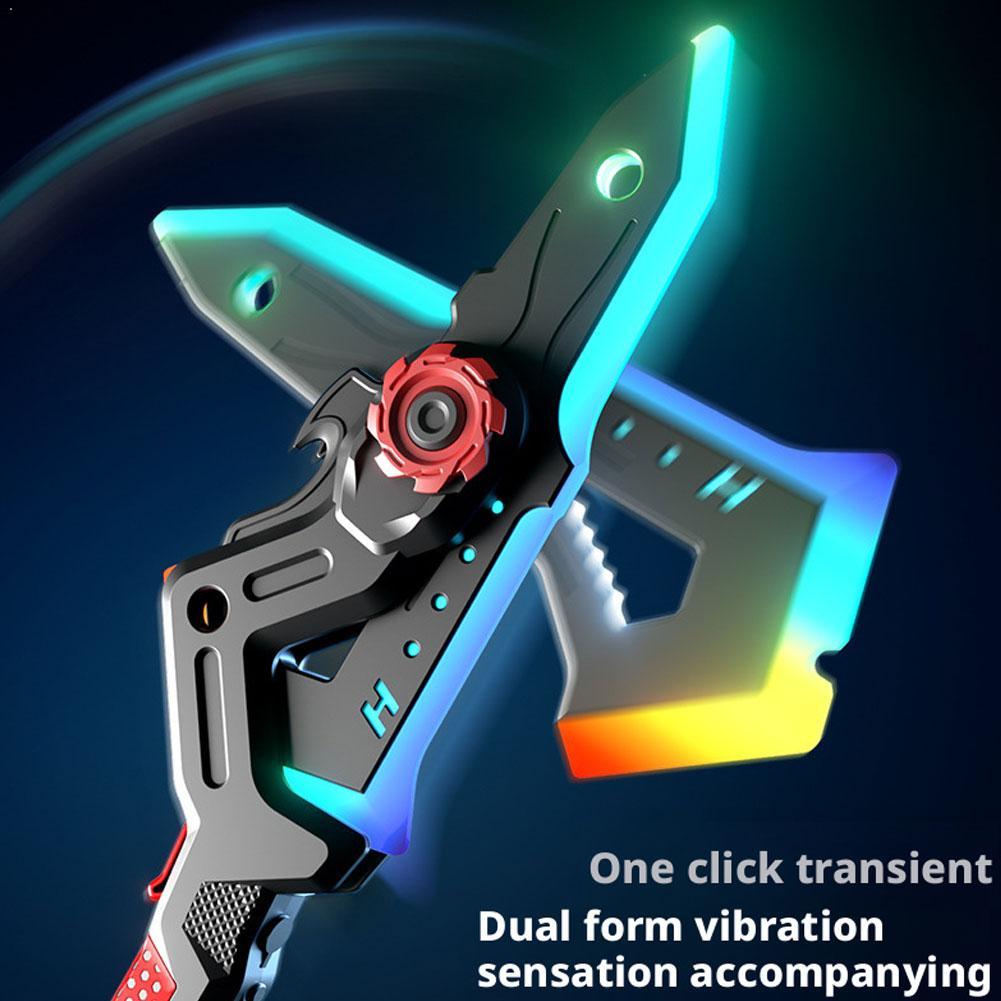 Cosplay Prop Axe - Épée-lame laser transformable lumineuse avec LED