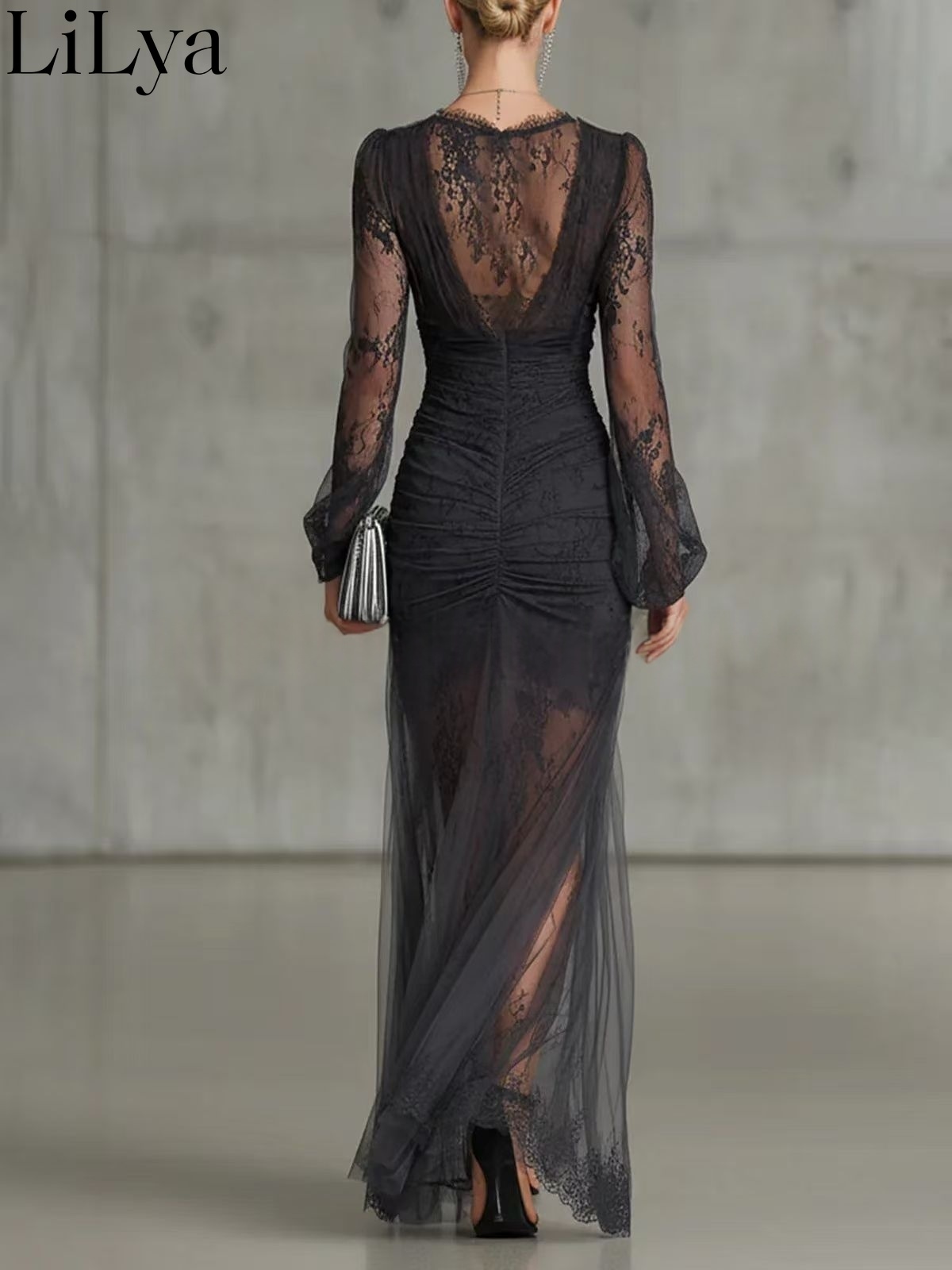 Robe de soirée en dentelle noi - Briar Cosplay Prop avis et prix