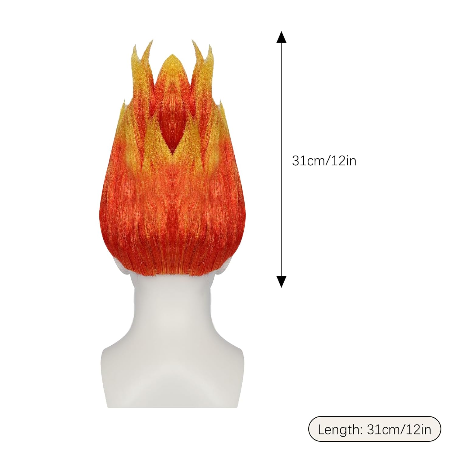 Perruque de costume flamme élé - Cosplay Flame Prop avis et prix